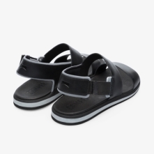 Camper Spray Sandals Black / Light Grey - Mens Singapore YIWVCK-060